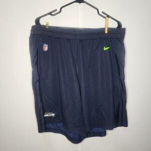 NFL Nike Men's Seahawk Falcons Navy Blue Gym Shorts, XXL